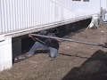 Blowing Insulation Into a Mobile Home Belly Blowing Insulation Into a Mobile Home Belly