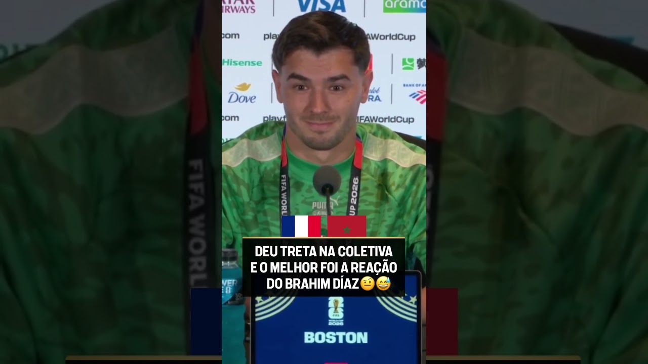 DO NADA UMA TRETA ABSURDA NA COLETIVA DO BRAHIM DÍAZ KKKKKKKKKKK #shorts