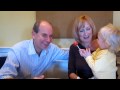 Grandma Marian and Camilla sing Happy Birthday to Jen, with Miles and Jim and Sabrina