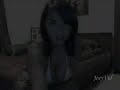Christine Mendoza en la webcam