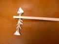 origami chopstick rest of fishbone