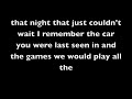 FM Static- Tonight + Lyrics