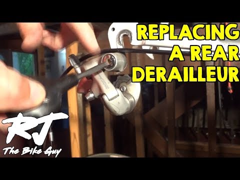 derailleur - I show how to replace a rear bike derailleur. In the video, I replace the Shimano 105 Derailleur with a Shimano 600 model. It's a minor upgrade, but I have a...