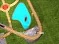Kidkraft 101 Piece Deluxe Mountain Train Set Wood Toy