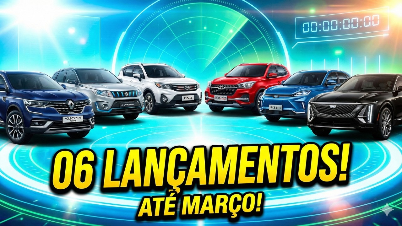 Lançamentos de SUVs 2026: 6 Modelos Confirmados e a Chegada da Cadillac no Brasil