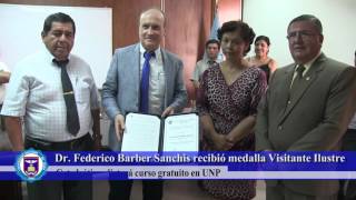 Federico Barber Sanchis recibió medalla Visitante Ilustre