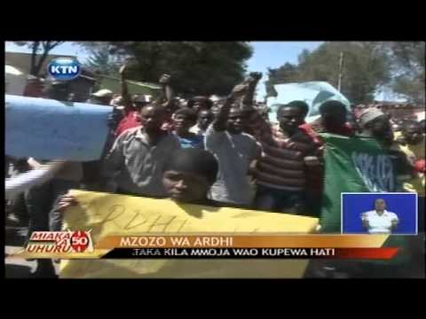 Jamii ya Wanubii lafanya maandamano kudai vyeti vya umiliki wa ardhi Jamii ya Wanubii lafanya maandamano kudai vyeti vya umiliki wa ardhi