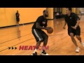 LeBron James practicing for the Miami Heat