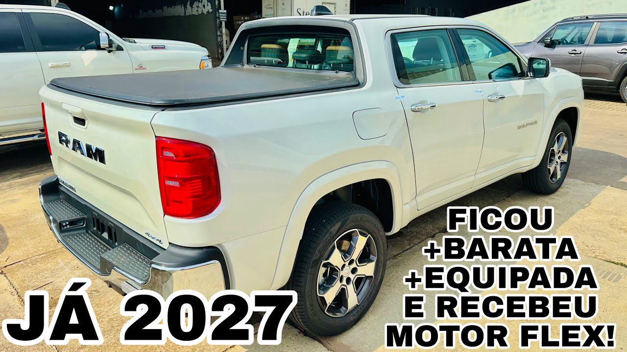 NOVÍSSIMA RAM RAMPAGE LARAMIE 2.0 TURBO FLEX 2027 | CHEGOU COM VÁRIAS MUDANÇAS CONFIRA!