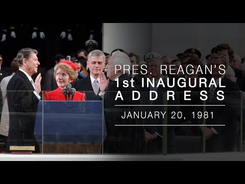 President Reagans Inaugural Address 1/20/81