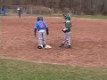 marcel's first at bat in a little league baseball game.