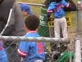 marcel's first at bat in a little league baseball game.