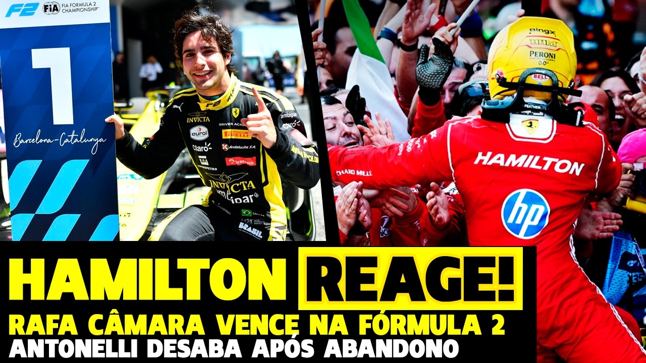HAMILTON REAGE À PRIMEIRA VITÓRIA COM A FERRARI, BRASIL VENCE NA F2 E ANTONELLI DESOLADO |FÓRMULA 1