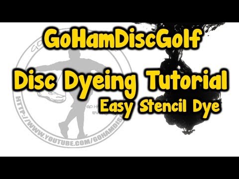 how to dye disc golf disc