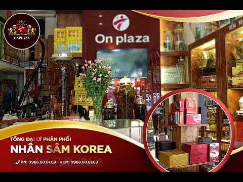 Showroom trưng bày sản phẩm nhân sâm và nấm linh chi