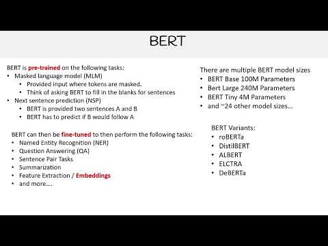 BERT - GenAI Essentials