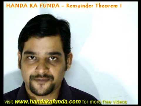 how to use the remainder theorem