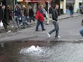 Water Mains Burst In Soho - Street Footage Water Mains Burst In Soho - Street Footage