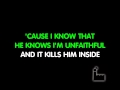 Karaoke Unfaithful-rihanna