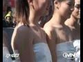 Chinese Auto Model Babes at C1 supercar show in Zhuhai China