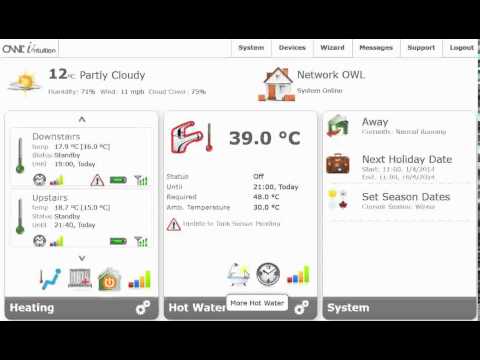 how to control central heating remotely