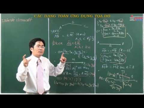 hình học lớp 10 - Vectơ - Các dạng toán ứng dụng tọa độ