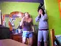 Crazy girl dancing