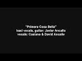 Primera Cosa Bella cover - Javier, Casiano & David Ancalle