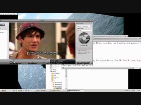 how to sync srt file in vlc