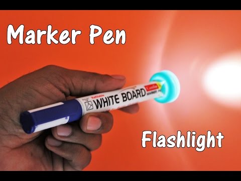 How to Make a Flashlight/Torch using Marker Pen - EASY