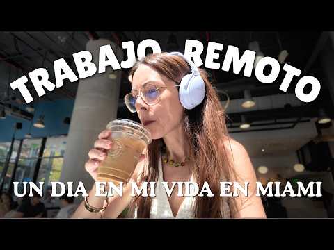 Un dia en mi vida trabajando en remoto en Miami | Como llevo este calor siendo andaluza 🥵