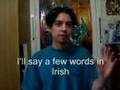 As Gaeilge (In Irish) with English subtitles