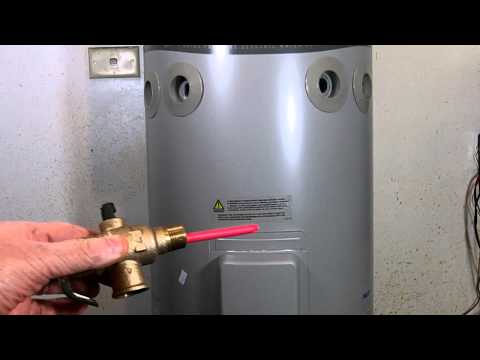 how to drain rheem hot water system