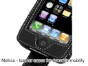 Melkco Tasche Leder Etui cuir ~Apple iPhone 3G (8GB/16GB) Flip Type (Black)
