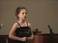 Young opera singer (11) singing \"O Mio Babbino Caro\"
