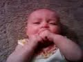 she's talking and trying talk and crawl