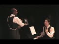 natalie weiss (junior) as queenie, nathan lucrezio (freshman) and sean lynch (sophomore) as the brothers d'armano, and ensemble perform part of 