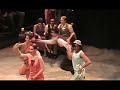 natalie weiss (junior) as queenie, nathan lucrezio (freshman) and sean lynch (sophomore) as the brothers d'armano, and ensemble perform part of 