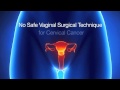 What are the surgical options for cervical cancer