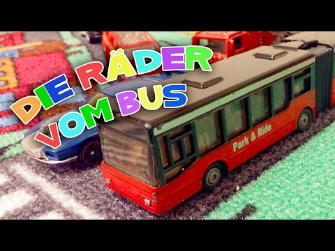 Spass mit Autos am Spielteppich - DIE RÄDER VOM BUS - Kinderlieder