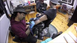 PIMPMYTATTOO SHOW - Tattoo Timelapse - E8 - Dragon on glass transformation
