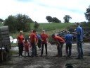 Red Team Family Straw Bale Jump