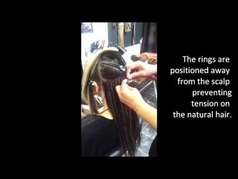 how to fit micro loop hair extensions