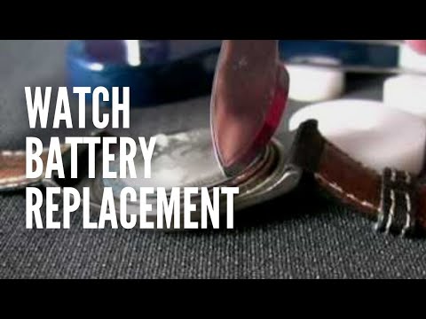 how to replace a battery in a watch