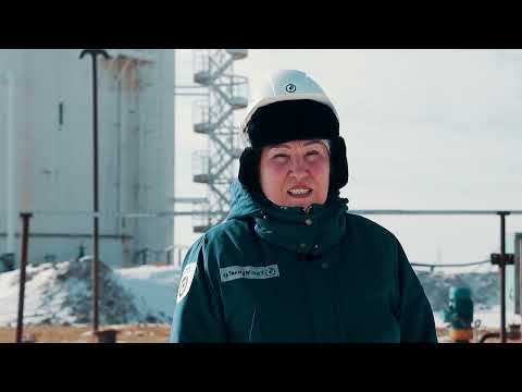 Поздравление машиниста НГДУ «Кайнармунайгаз» Жумазии Торетаевой