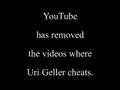 Uri Geller censors YouTube