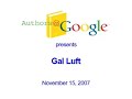 Authors@Google: Gal Luft