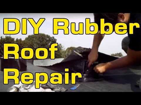how to patch rubber roof