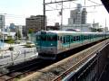 113系福知山車W43編成（試運転）　岸辺[1]