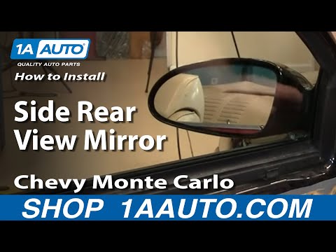 How To Install Replace Side Rear View Mirror Chevy Monte Carlo 00-07 1AAuto.com